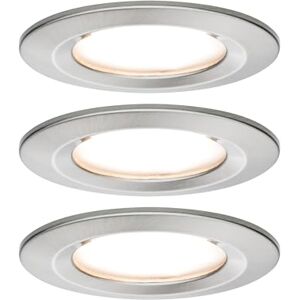 Paulmann 93873 Nova Plus LED vestavné svítidlo vč. Coin Basisset pevné IP44 kulaté 78 mm 3 x 6 W 230 V stmívatelné 2700K železo kartáčované bodové světlo Paulmann 93873 Nova Plus LED vestavné svítidlo vč. Coin Basisset pevné IP44 kulaté 78 mm 3 x 6 W 230 V stmívatelné 2700K železo kartáčované bodové světlo