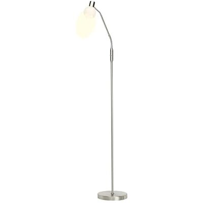 Brilliant Lampa Philo LED Stojací lampa 1flg železo/bílá 1x LED-D45, E14, 4W LED kapková žárovka včetně, (450 lm, 2700 K) s kolébkovým spínačem Brilliant Lampa Philo LED Stojací lampa 1flg železo/bílá 1x LED-D45, E14, 4W LED kapková žárovka včetně, (450 lm, 2700 K) s kolébkovým spínačem