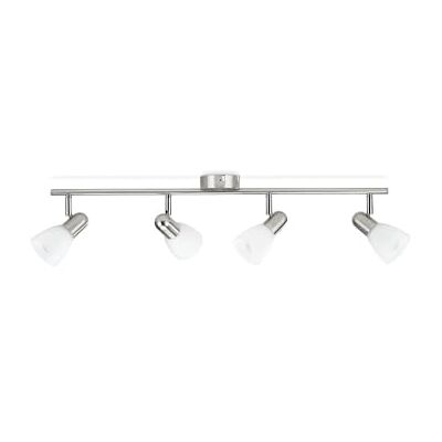 Philips E14 Essentials Jute Spot Bar/Tube Light, Nickel 4 Glühbirnen nickel, Grau Philips E14 Essentials Jute Spot Bar/Tube Light, Nickel 4 Glühbirnen nickel, Grau