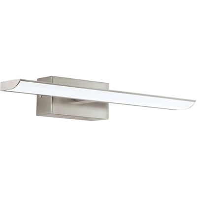 Eglo LED nástěnná lampa Tabiano, osvětlení zrcadla, nástěnné svítidlo z kovu stříbrné a umělé hmoty v bílé, lampa do koupelny, koupelnové svítidlo neutrální bílá, L 40,5 cm Eglo LED nástěnná lampa Tabiano, osvětlení zrcadla, nástěnné svítidlo z kovu stříbrné a umělé hmoty v bílé, lampa do koupelny, koupelnové svítidlo neutrální bílá, L 40,5 cm