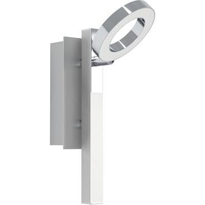 Eglo LED nástěnná lampa Cardillo, nástěnné svítidlo, nástěnné svítidlo z hliníku, kovu a plastu, lampa do obývacího pokoje v chromu, LED lampa do chodby teplá bílá Eglo LED nástěnná lampa Cardillo, nástěnné svítidlo, nástěnné svítidlo z hliníku, kovu a plastu, lampa do obývacího pokoje v chromu, LED lampa do chodby teplá bílá