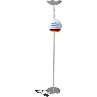 MAUL Halogenová stojací lampa stříbrná sky plynule stmívatelná teplá bílá kancelář MAUL Halogenová stojací lampa stříbrná sky plynule stmívatelná teplá bílá kancelář