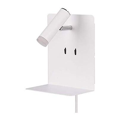 Trio-Leuchten LED nástěnné svítidlo element 222570231, kov bílý matný, 1 x 3 W LED, USB nabíjecí zdířka Trio-Leuchten LED nástěnné svítidlo element 222570231, kov bílý matný, 1 x 3 W LED, USB nabíjecí zdířka