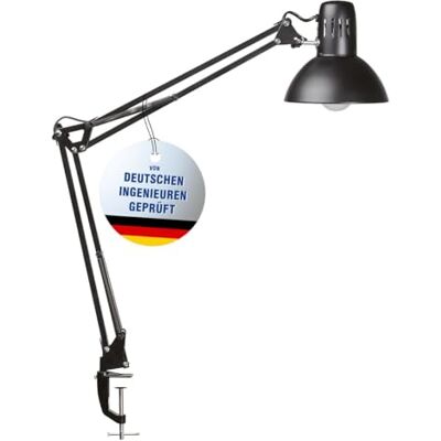 MAUL LED lampa na psací stůl study, osvětlení na pracovišti, klasika, včetně LED světelného zdroje, s upínací nohou do šířky 5,5 cm, černá 8201190 MAUL LED lampa na psací stůl study, osvětlení na pracovišti, klasika, včetně LED světelného zdroje, s upínací nohou do šířky 5,5 cm, černá 8201190