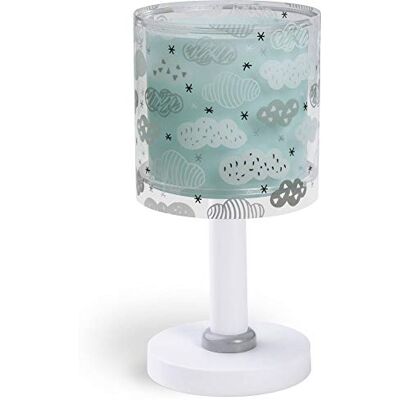 Dalber Dětská stolní lampa lampa na noční stolek mraky clouds zelená, 15 x 15 x 30 cm Dalber Dětská stolní lampa lampa na noční stolek mraky clouds zelená, 15 x 15 x 30 cm