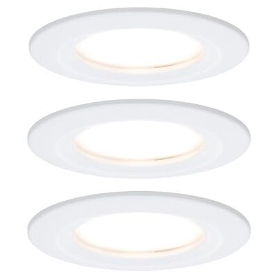 Paulmann 93870 Nova Plus LED vestavné svítidlo vč. základní sady mincí tuhé IP44 kulaté 78 mm 3x6W 230V stmívatelné 2700K bílé matné bodové bodové svítidlo Paulmann 93870 Nova Plus LED vestavné svítidlo vč. základní sady mincí tuhé IP44 kulaté 78 mm 3x6W 230V stmívatelné 2700K bílé matné bodové bodové svítidlo