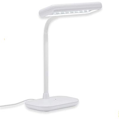 Briloner LED lampa na psací stůl s vypínačem, otočná, studená bílá barva světla, stolní lampa, lampa na noční stolek, stolní lampa, dekorace, kancelářská lampa, lampa na čtení postele, 44 x 23 x 12 Briloner LED lampa na psací stůl s vypínačem, otočná, studená bílá barva světla, stolní lampa, lampa na noční stolek, stolní lampa, dekorace, kancelářská lampa, lampa na čtení postele, 44 x 23 x 12
