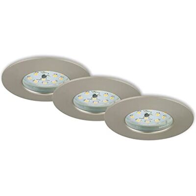 Briloner LED vestavná svítidla Attach matný nikl sada 3 ks stropní bodové světlo lampy Briloner LED vestavná svítidla Attach matný nikl sada 3 ks stropní bodové světlo lampy