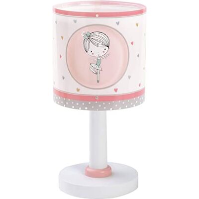 Dalber Kinder Tischlampe Nachttischlampe Tänzer Rosa Sweet Dance Rose, 15 x 15 x 30 cm Dalber Kinder Tischlampe Nachttischlampe Tänzer Rosa Sweet Dance Rose, 15 x 15 x 30 cm