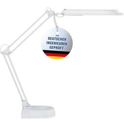 MAUL LED lampa na psací stůl atlantic bílá stabilní noha flexibilní rameno MAUL LED lampa na psací stůl atlantic bílá stabilní noha flexibilní rameno