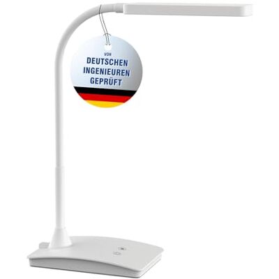 MAUL LED stolní lampa bílá pearly stmívatelná dotykem a změnou barvy MAUL LED stolní lampa bílá pearly stmívatelná dotykem a změnou barvy