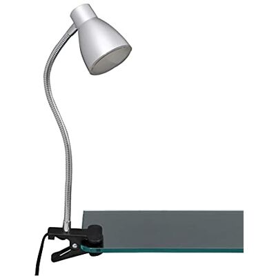Briloner LED lampa se svorkou, upínací bod, lampa s klipem, LED deska, 3 watty, 200 lumenů, flexibilní rameno, titanová barva Briloner LED lampa se svorkou, upínací bod, lampa s klipem, LED deska, 3 watty, 200 lumenů, flexibilní rameno, titanová barva