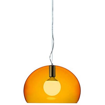 Kartell Small Fl/Y, závěsná lampa, pomerančové záhyby Kartell Small Fl/Y, závěsná lampa, pomerančové záhyby