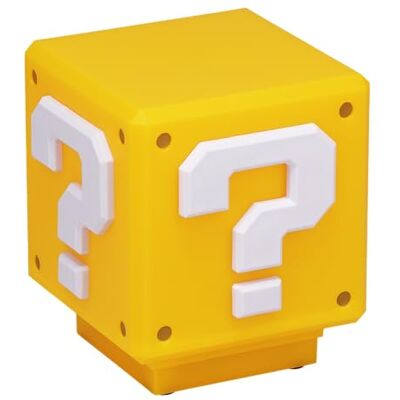 Paladone Super Mario Mini světlo s otazníkem oficiálně licencované Super Mario Bros. Merchandise, dekorace do ložnice nebo herního prostoru, retro dárek pro hráče, provoz na baterie Paladone Super Mario Mini světlo s otazníkem oficiálně licencované Super Mario Bros. Merchandise, dekorace do ložnice nebo herního prostoru, retro dárek pro hráče, provoz na baterie