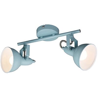 Briloner Stropní lampa Vintage otočná, objímka E14, max. 40 W, stropní svítidlo, lampa, lampa do obývacího pokoje, lampa do ložnice, kuchyňská lampa, stropní zářič, 30,4 x 10 x 18,1 cm, mátově bílá Briloner Stropní lampa Vintage otočná, objímka E14, max. 40 W, stropní svítidlo, lampa, lampa do obývacího pokoje, lampa do ložnice, kuchyňská lampa, stropní zářič, 30,4 x 10 x 18,1 cm, mátově bílá
