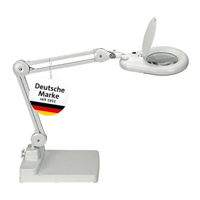 MAUL Lupová lampa bílá viso LED stojan denní světlo detailní práce MAUL Lupová lampa bílá viso LED stojan denní světlo detailní práce