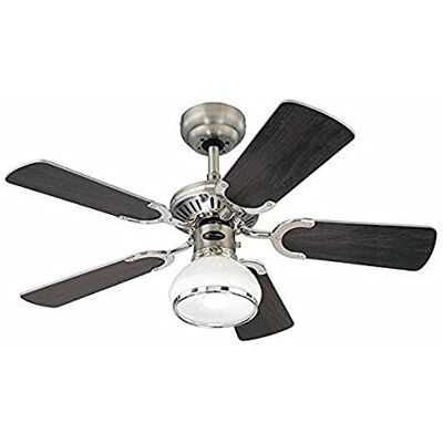 Westinghouse Stropní ventilátor Lighting Princess Radiance 7241540 90 cm průměr, provedení v tmavém cínu/chromu s oboustrannými křídly v Wengu/bílé, Dark Pewter/Chrome Westinghouse Stropní ventilátor Lighting Princess Radiance 7241540 90 cm průměr, provedení v tmavém cínu/chromu s oboustrannými křídly v Wengu/bílé, Dark Pewter/Chrome