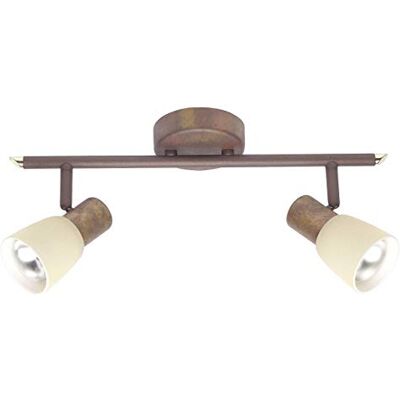 Brilliant Lampa Luca Spotrohr 2flg stará měď / šampaňské 2x R50, E14, 40 W, vhodné pro reflektorové žárovky (není součástí dodávky) hlavy otočné Brilliant Lampa Luca Spotrohr 2flg stará měď / šampaňské 2x R50, E14, 40 W, vhodné pro reflektorové žárovky (není součástí dodávky) hlavy otočné