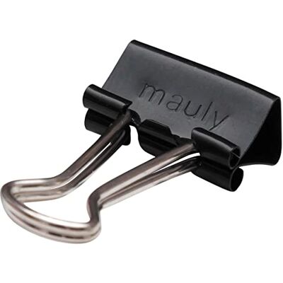 MAUL original y Klemmer (12 Stück) 15 mm Befestigung mit 5 mm zum Klemmen von bis zu 50 Blatt Papier vielseitig einsetzbar im Büro, als Küchen Gadgets und im Haushalt Schwarz MAUL original y Klemmer (12 Stück) 15 mm Befestigung mit 5 mm zum Klemmen von bis zu 50 Blatt Papier vielseitig einsetzbar im Büro, als Küchen Gadgets und im Haushalt Schwarz