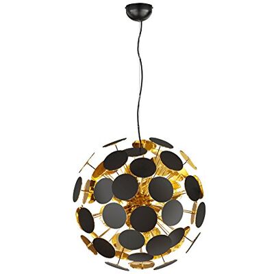 Trio-Leuchten Trio svítidla Závěsné svítidlo Discalgo 309900632, kov/plast černý matný/zlatý, kromě 6x E14, 54 x 54 x 150 cm Trio-Leuchten Trio svítidla Závěsné svítidlo Discalgo 309900632, kov/plast černý matný/zlatý, kromě 6x E14, 54 x 54 x 150 cm