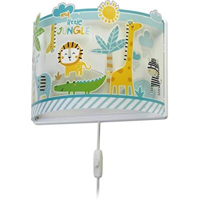 Dalber kinder Wandlampe, Kinderlampe Wandleuchte kinderzimmer tiere Dschungel My Little Jungle Löwen Elefanten Giraffen Krokodil, 76118, E27 Dalber kinder Wandlampe, Kinderlampe Wandleuchte kinderzimmer tiere Dschungel My Little Jungle Löwen Elefanten Giraffen Krokodil, 76118, E27