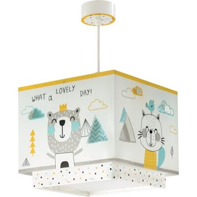 Dalber dětská lampa závěsné svítidlo závěsná lampa Hello Little zvířata medvědi, 24 x 24 x 21 cm Dalber dětská lampa závěsné svítidlo závěsná lampa Hello Little zvířata medvědi, 24 x 24 x 21 cm