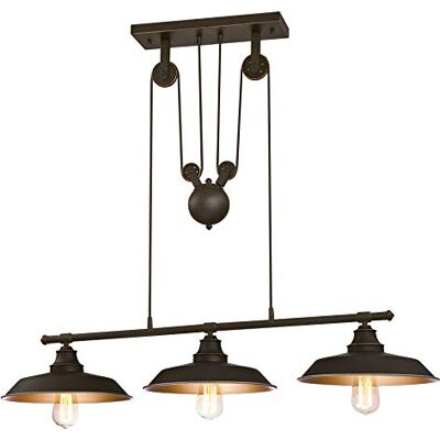 Westinghouse Lighting tříplamenné závěsné svítidlo s lankem pro kuchyňský ostrov, provedení olejovaný bronz s akcenty, sklo, 1 W, 102 x 102 x 105 cm, 6332540, závěsné svítidlo se 3 žárovkami Westinghouse Lighting tříplamenné závěsné svítidlo s lankem pro kuchyňský ostrov, provedení olejovaný bronz s akcenty, sklo, 1 W, 102 x 102 x 105 cm, 6332540, závěsné svítidlo se 3 žárovkami