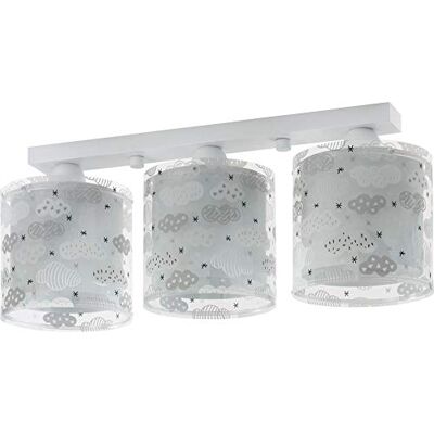 Dalber Kinderlampe Deckenleuchte,Kinderzimmer Deckenlampe 3 Lichter Clouds Wolken Grün Clouds Wolken Grau kinderzimmerlampe, 51 x 15 x 20.5 cm Dalber Kinderlampe Deckenleuchte,Kinderzimmer Deckenlampe 3 Lichter Clouds Wolken Grün Clouds Wolken Grau kinderzimmerlampe, 51 x 15 x 20.5 cm