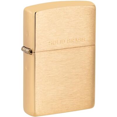 Zippo Mosaz kartáčovaný gravírovaný zapalovač Zippo Mosaz kartáčovaný gravírovaný zapalovač