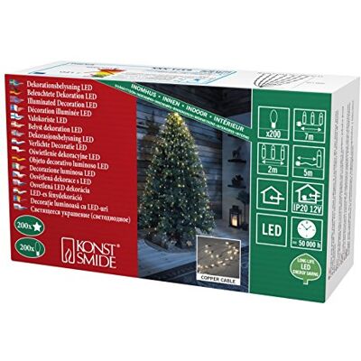 Konstsmide 6371 – 160 LED světelný řetěz "Hvězdná lameta" / pro vnitřní použití (IP20) / testováno VDE / 12V vnitřní trafo / měděný drát, 10 pramenů à 20 LED Konstsmide 6371 – 160 LED světelný řetěz "Hvězdná lameta" / pro vnitřní použití (IP20) / testováno VDE / 12V vnitřní trafo / měděný drát, 10 pramenů à 20 LED