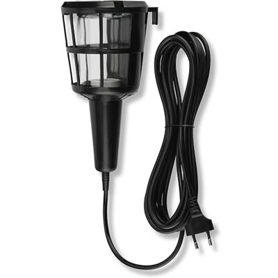 REV Ruční lampa stavební svítidlo E27 (bez světelného zdroje), 5m kabel, černá REV Ruční lampa stavební svítidlo E27 (bez světelného zdroje), 5m kabel, černá