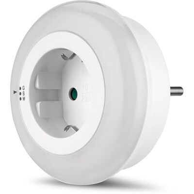 REV Noční světlo, 3 barvy, LED noční světlo, noční světlo, zásuvka s automatickým stmíváním, 0,5 W, 5 luxů, bílá REV Noční světlo, 3 barvy, LED noční světlo, noční světlo, zásuvka s automatickým stmíváním, 0,5 W, 5 luxů, bílá