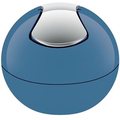 Spirella 10.19841 Kosmetický kbelík 1 litr odpadkový koš s výklopným víkem odpadkový koš stolní odpadkový koš Bowl modrý Spirella 10.19841 Kosmetický kbelík 1 litr odpadkový koš s výklopným víkem odpadkový koš stolní odpadkový koš Bowl modrý