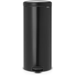 Brabantia Nášlapný odpadkový koš s vnitřním plastovým košem, ocel, matná černá, 30 litrů Brabantia Nášlapný odpadkový koš s vnitřním plastovým košem, ocel, matná černá, 30 litrů