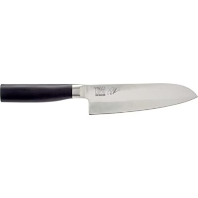 KAI Tim Mälzer Kamagata Santoku 16,5 cm délka čepele nerezová ocel 4116 kovaná ušlechtilá ocel 56 (±1) HRC leštěná POM rukojeť japonský kuchařský nůž kuchyňský nůž Made in Japan KAI Tim Mälzer Kamagata Santoku 16,5 cm délka čepele nerezová ocel 4116 kovaná ušlechtilá ocel 56 (±1) HRC leštěná POM rukojeť japonský kuchařský nůž kuchyňský nůž Made in Japan