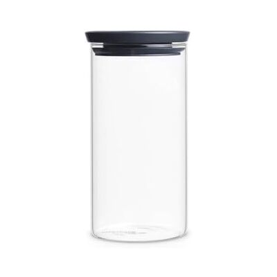 Brabantia 1,1 l skleněná nádoba s šedým víkem Brabantia 1,1 l skleněná nádoba s šedým víkem