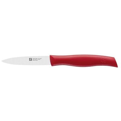 ZWILLING Twin Grip Spick a nůž na zdobení, délka čepele 9 cm, speciální nerezová ocel / plastová rukojeť, červená ZWILLING Twin Grip Spick a nůž na zdobení, délka čepele 9 cm, speciální nerezová ocel / plastová rukojeť, červená