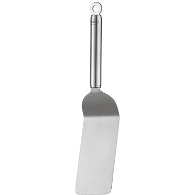 RÖSLE Sendvičová paleta zalomená, vysoce kvalitní obracečka z ušlechtilé oceli s kulatou rukojetí a závěsným očkem, ušlechtilá ocel 18/10, 32 cm, stříbrná RÖSLE Sendvičová paleta zalomená, vysoce kvalitní obracečka z ušlechtilé oceli s kulatou rukojetí a závěsným očkem, ušlechtilá ocel 18/10, 32 cm, stříbrná