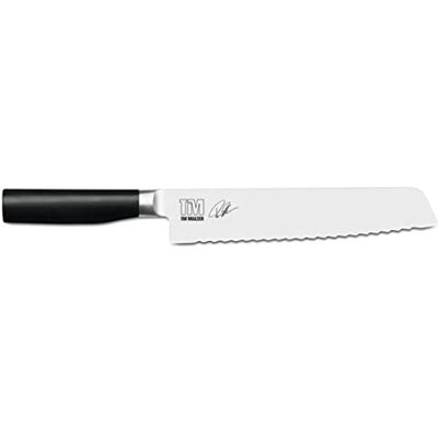 KAI Tim Mälzer Kamagata japonský nůž na chléb 23,0 cm délka čepele nerezová ocel kovaná 4116 56 (±1) HRC leštěná POM rukojeť univerzální nůž s vlnou Made in Japan KAI Tim Mälzer Kamagata japonský nůž na chléb 23,0 cm délka čepele nerezová ocel kovaná 4116 56 (±1) HRC leštěná POM rukojeť univerzální nůž s vlnou Made in Japan