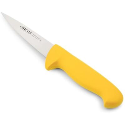 Arcos Fleischermesser aus Nitrum Edelstahl Professionelles Küchenmesser zum Schneiden von Fleisch, Fisch und Gemüse Ergonomischer Griff aus Polyoxymethylen Gelb, Serie 2900 Arcos Fleischermesser aus Nitrum Edelstahl Professionelles Küchenmesser zum Schneiden von Fleisch, Fisch und Gemüse Ergonomischer Griff aus Polyoxymethylen Gelb, Serie 2900