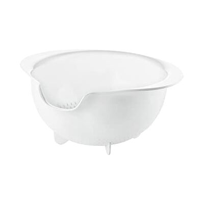 Guzzini Kitchen Active Design, Universal-Abtropfsieb mit Präzisionsausguss Weiß, 29,5 x 25,5 x h12,5 cm 29950011 Guzzini Kitchen Active Design, Universal-Abtropfsieb mit Präzisionsausguss Weiß, 29,5 x 25,5 x h12,5 cm 29950011