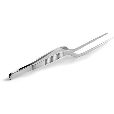 LACOR 62954 Offset Zange 16 cm, Edelstahl, grau, 19 x 6 x 1 cm LACOR 62954 Offset Zange 16 cm, Edelstahl, grau, 19 x 6 x 1 cm