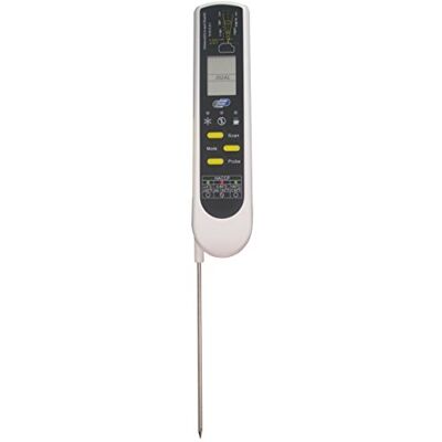 TFA Dostmann Digitales Einstich-Infrarot-Thermometer Dualtemp Pro, 31.1119, gemäß HACCP + EN 13485, zwei Temperatur-Messverfahren, weiß,L 39 x B 22 x H 160 (275) mm TFA Dostmann Digitales Einstich-Infrarot-Thermometer Dualtemp Pro, 31.1119, gemäß HACCP + EN 13485, zwei Temperatur-Messverfahren, weiß,L 39 x B 22 x H 160 (275) mm
