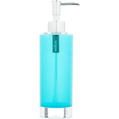 Excelsa Excélsa EX46905 dávkovač mýdla 300 ml, polystyren, modrý, 6,5 x 6,5 x 22 cm Excelsa Excélsa EX46905 dávkovač mýdla 300 ml, polystyren, modrý, 6,5 x 6,5 x 22 cm