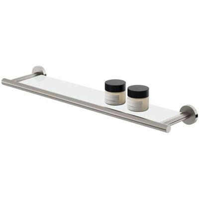 Tiger Boston Ablage, Edelstahl gebürstet, Sicherheitsglas, 581 mm x 130 mm x 50 mm Tiger Boston Ablage, Edelstahl gebürstet, Sicherheitsglas, 581 mm x 130 mm x 50 mm