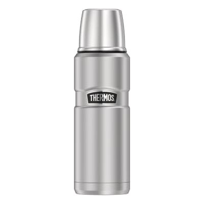 Thermos Stříbrná termoláhev od Stainless King 0,47 l – ušlechtilá ocel, absolutně těsná, s pohárkem na pití, 12 h horká a 24 h studená, kompaktní a robustní na cestování a kempování, bez BPA Thermos Stříbrná termoláhev od Stainless King 0,47 l – ušlechtilá ocel, absolutně těsná, s pohárkem na pití, 12 h horká a 24 h studená, kompaktní a robustní na cestování a kempování, bez BPA