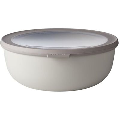 Mepal Multi Bowl Cirqula Round do mikrovlnné trouby vhodný jako vzduchotěsný úložný box do ledničky, nádobí do mikrovlnné trouby a jako dózy na uchovávání potravin 2250 ml Nordic white Mepal Multi Bowl Cirqula Round do mikrovlnné trouby vhodný jako vzduchotěsný úložný box do ledničky, nádobí do mikrovlnné trouby a jako dózy na uchovávání potravin 2250 ml Nordic white