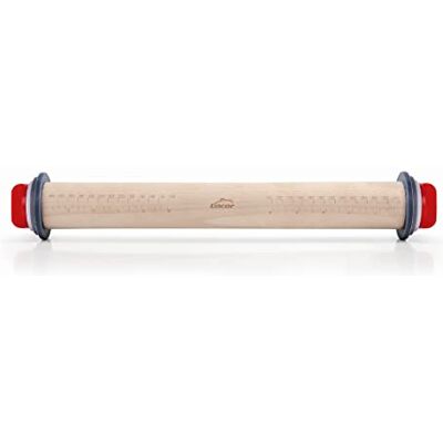 LACOR 67142 Teigroller Buchenholz 34 cm mit Weinring, Holz, Brown, 42 x 6 x 6 cm LACOR 67142 Teigroller Buchenholz 34 cm mit Weinring, Holz, Brown, 42 x 6 x 6 cm
