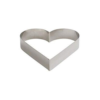 Decora 0060480 BACKRAHMEN AUS Edelstahl Herz 14 X H 4,5 cm, Silber/Schwarz Decora 0060480 BACKRAHMEN AUS Edelstahl Herz 14 X H 4,5 cm, Silber/Schwarz