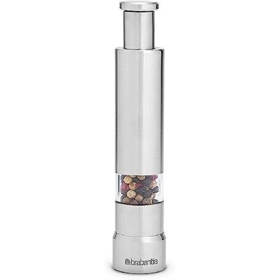 Brabantia 611407 sada se mlýnkem na sůl a pepř, nerezová ocel, šedá (matná ocel), 2 ks Brabantia 611407 sada se mlýnkem na sůl a pepř, nerezová ocel, šedá (matná ocel), 2 ks